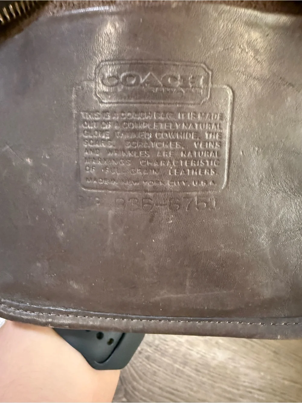 Vintage Coach NYC Companion Bag Glove Tanned Leather Crossbody